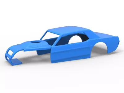 Shell of Vintage Asphalt Modified stock car V6 Scale 1 to 25 3D print model