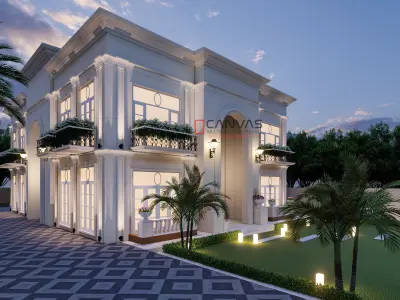 3D Classic Villa Day and Night views Lumion 10 - 3ds max 3D model