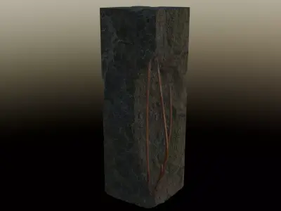 Pillar Low-poly 3D model
