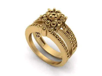 Jewelry ring 012 3D print model