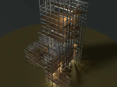 Industrial tower 24i01 3D model
