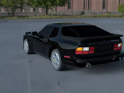 Porsche 944 Turbo HDRI 3D model