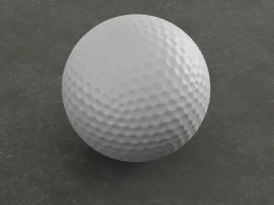 Golf Ball 2K Resolution  Low-poly 3D model