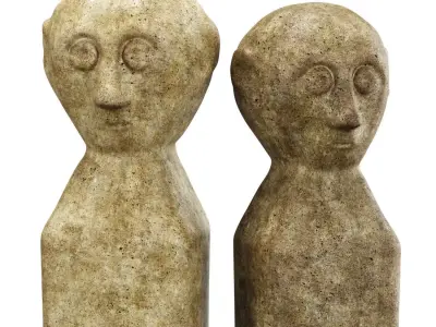 Decorative antique sculptures  3D model