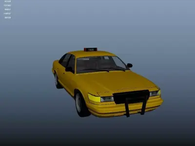 Taxi Simple 3D model