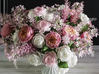 Flower Set 045 Centerpiece bouquet 3D model