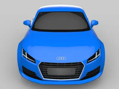 Audi TT Game-Ready Model Low-poly 3D model