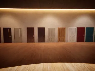 Door Collection Unity HDRP  Low-poly 3D model