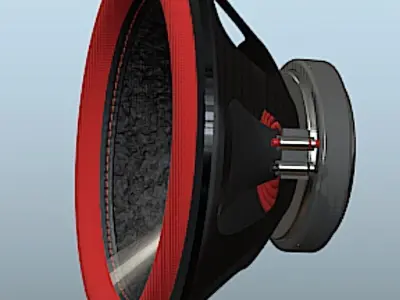 Alphasonik HSW210 Hyper Series 10in Speaker - High Poly Free 3D model