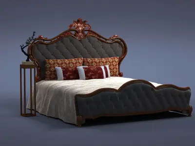 cabinet cabinet wardrobe sofa bed table bookshelve 3D model