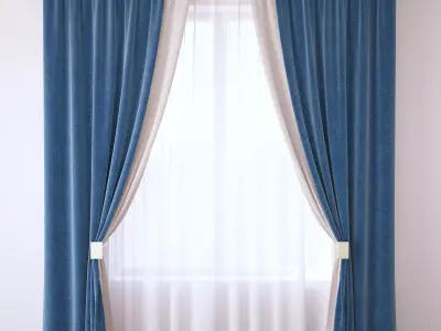 Set 89 Curtains 3D model
