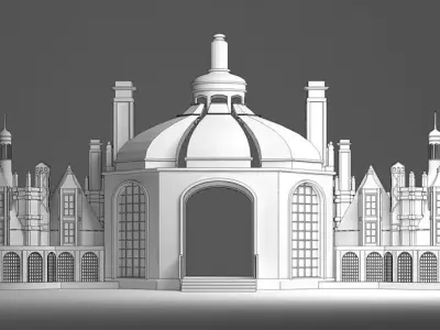 Carnival entry gate 3D model