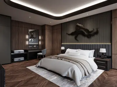 President Suite Hotel Blender - Fbx - Obj 3D model