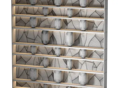 Wood rack 3D model