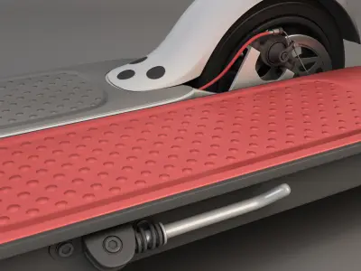 Electric scooter Low-poly 3D model