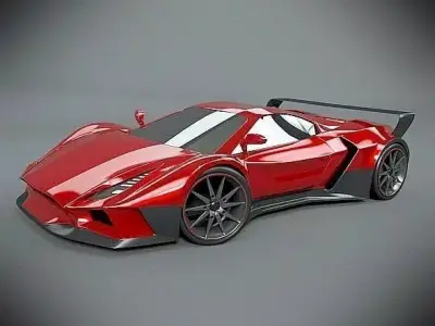 Arrowon sports car concept 3D model
