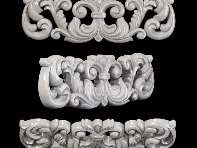 Classic carved 094 3D model