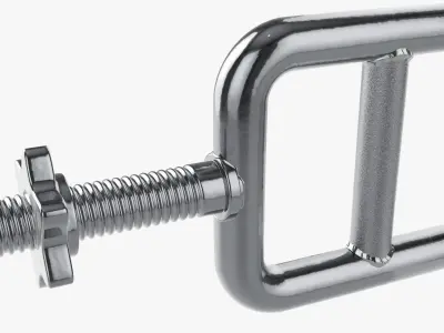 Weight bar triceps 3D model