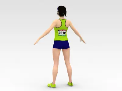 Athlete Runner 3D model