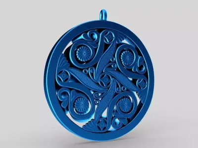 Elegance Pendant 3D print model