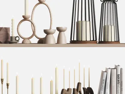 Decorative set 20 3D model get