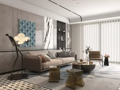 Living Room Scene 11 3D model