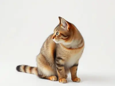 Realistic Domestic Cat 3D Model Pack Low-poly 3D model