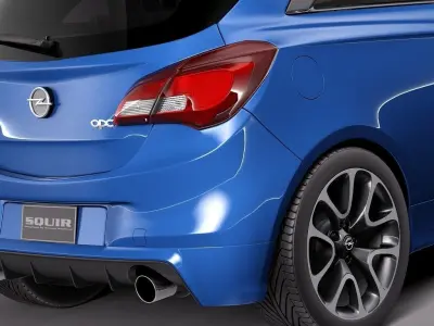 Opel Corsa OPC 2016 3D model