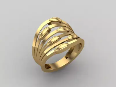 Women Ring Plain Ring Ready STL 3DM Models Womens Rings 3D print model 26
