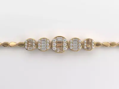 Diamond pendant 3D model for render 3Ds Max V-ray 3D model shop