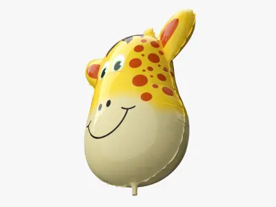 Foil decoration balloon 04 Giraffe 3D model