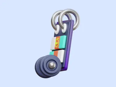 Gym Date 3D Illustration Low-poly 3D model