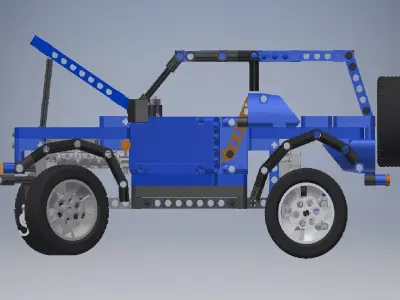 LEGO Technic Vehicle 3D model 3D model