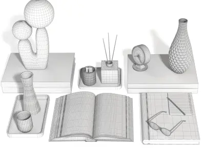 Decorative set 2 3D model buy