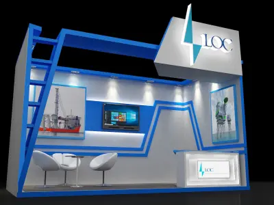 Booth Exhibition Stand a234  3D model