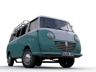 GOLIATH EXPRESS 1100 MINIBUS 1957 3D model