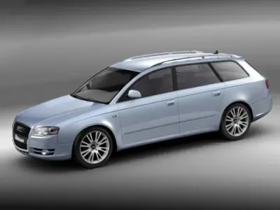 Audi A4 2005 Avant 3D model