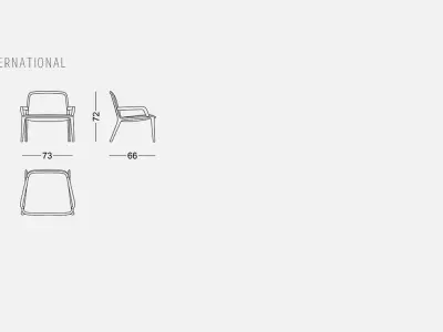 comfortable and beatiful chair VIDOR Free low-poly 3D model
