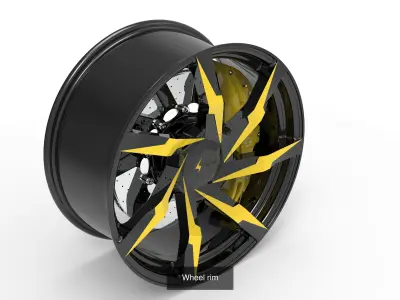Wheel rims 3D Model Pack