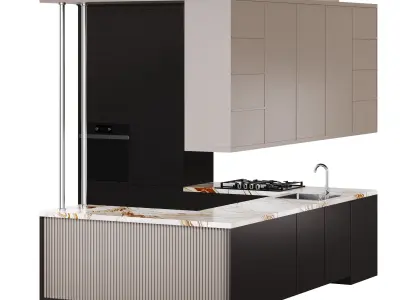 Modern kitchen 35 3D model