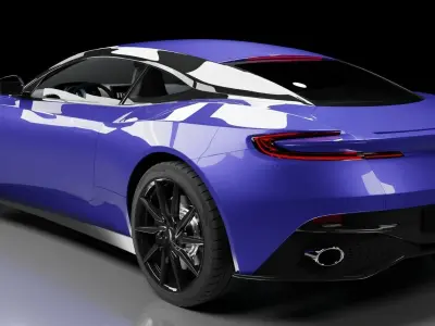 Aston Martin DB11 Low-poly 3D model