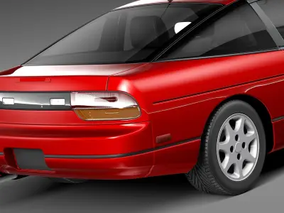 Nissan 240 SX silvia S13 1989 1994 3D model