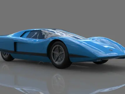 holden hurricane concept 1969 3D model