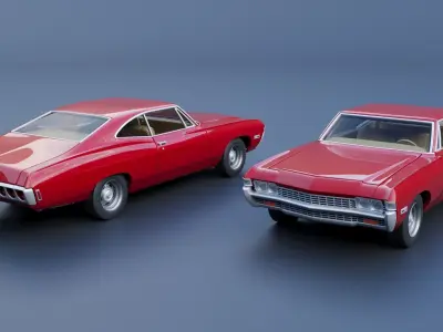 Chevrolet Impala 1968 3D print model
