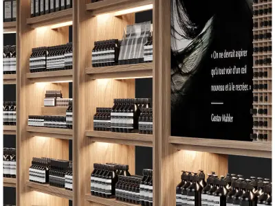 Cosmetic store 3 3D model