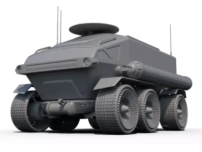 Toyota Lunar Cruiser Jaxa Moon Rover 3D model