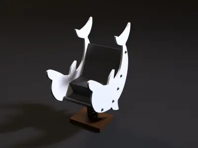 Attraction Dolphin 3D model