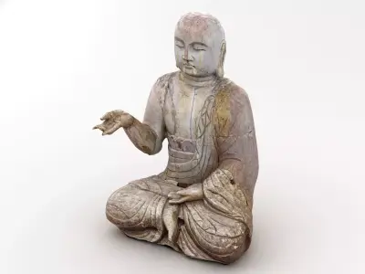 Buddha Statue Sculpture 004 3D model