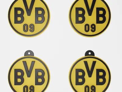 Borussia Dortmund FC Football Club 3D print model