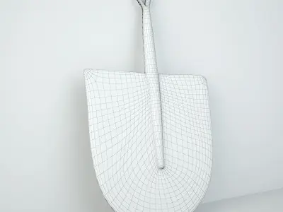 African Handwoven Fan 21 3D model